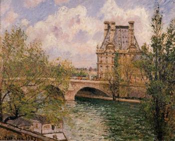 Camille Pissarro : The Pavillion de Flore and the Pont Royal